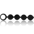 Black&Silver - Lennon Anal-Rosenkranz 4 Silikonkugeln 15 cm