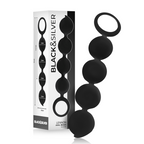 Black&Silver - Lennon Anal-Rosenkranz 4 Silikonkugeln 15 cm