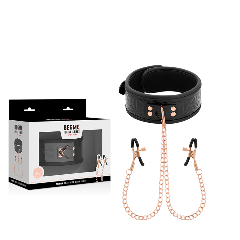 BEGME – Black Edition Halsband mit Nippelklemmen