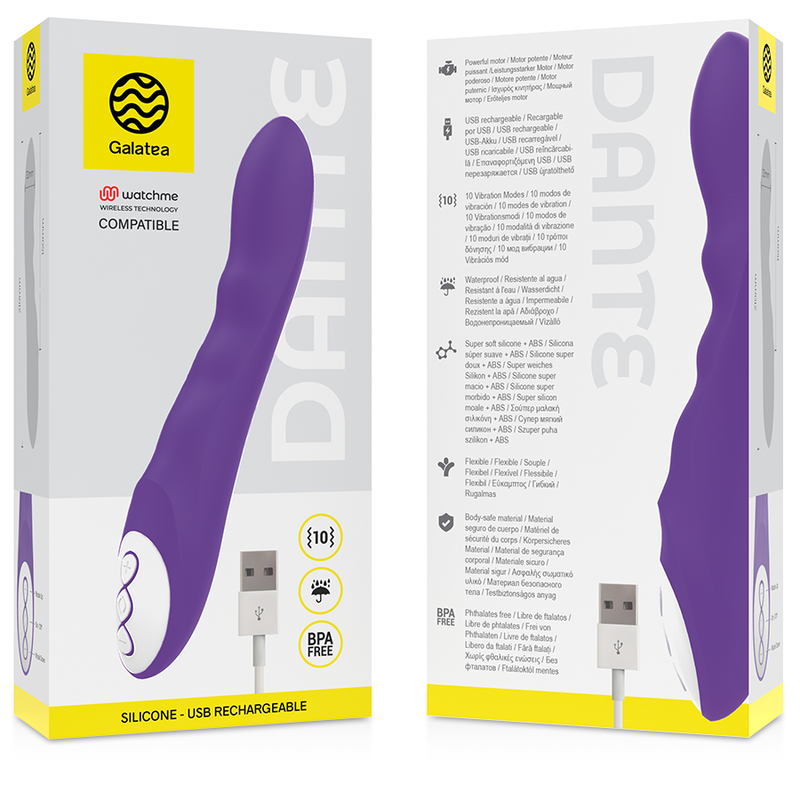 GALATEA - Dante Vibrator Lila, kompatibel mit WatchMe Wireless
