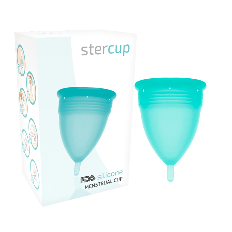 STERCUP - FDA-Silikon-Menstruationstasse Aquamarin S