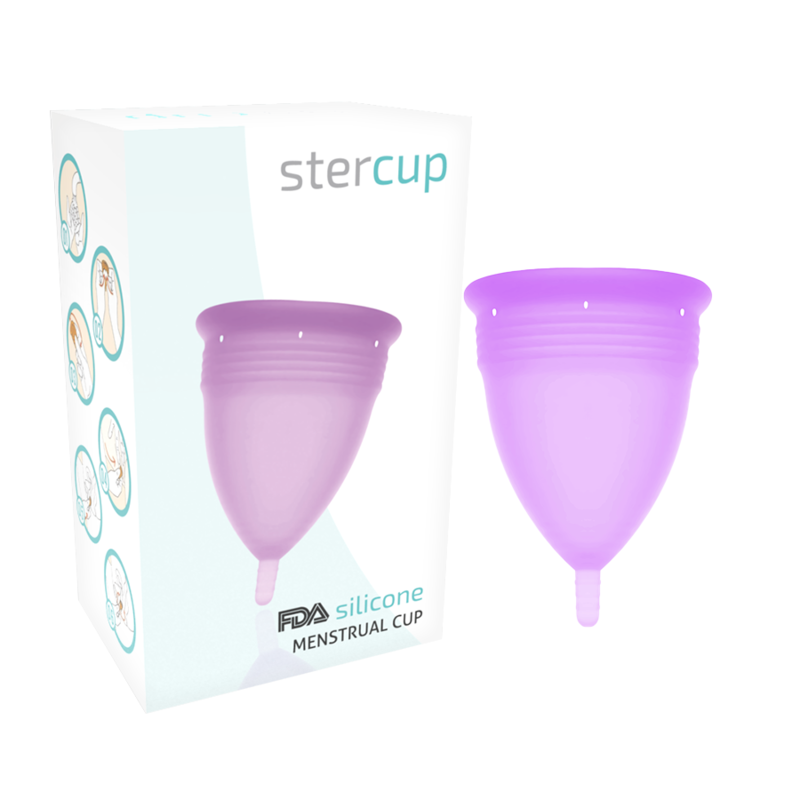 STERCUP - FDA-Silikon-Menstruationstasse Flieder S