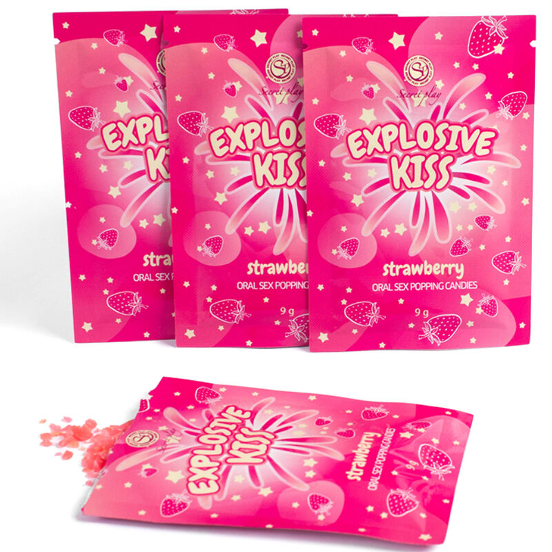 SECRETPLAY - Explosive Erdbeer-Süßigkeiten