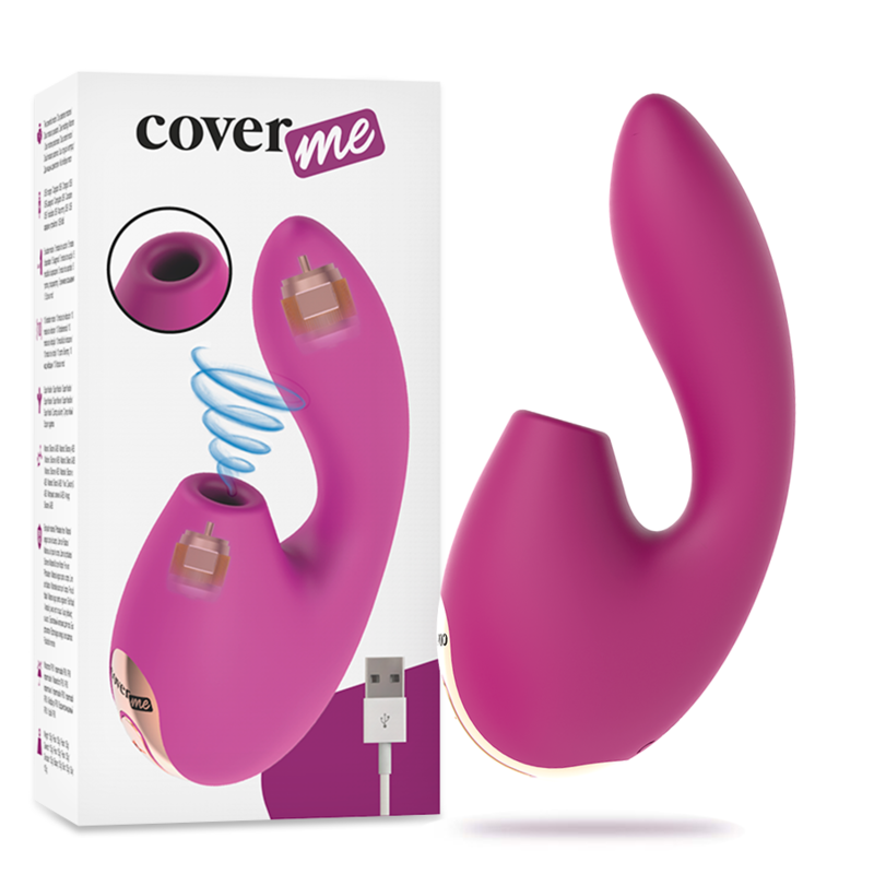 COVERME - Klitorisstimulator mit Saugfunktion & leistungsstarker G-Spot-Vibrator