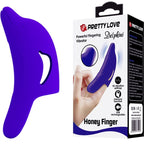 PRETTY LOVE - Delphini Fingerstimulator Dunkelblau leistungsstark