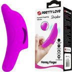 PRETTY LOVE - Delphini Fingerstimulator Lila leistungsstark