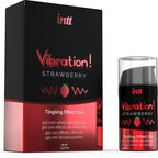 INTT – Kraftvolles intimstimulierendes flüssiges Vibrationsgel Erdbeere 15 ml