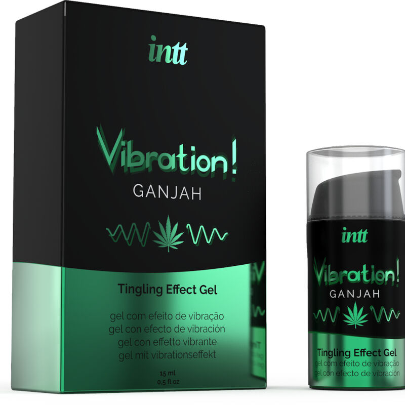 INTT – Kraftvolles intimstimulierendes flüssiges Vibrationsgel Cannabis 15 ml