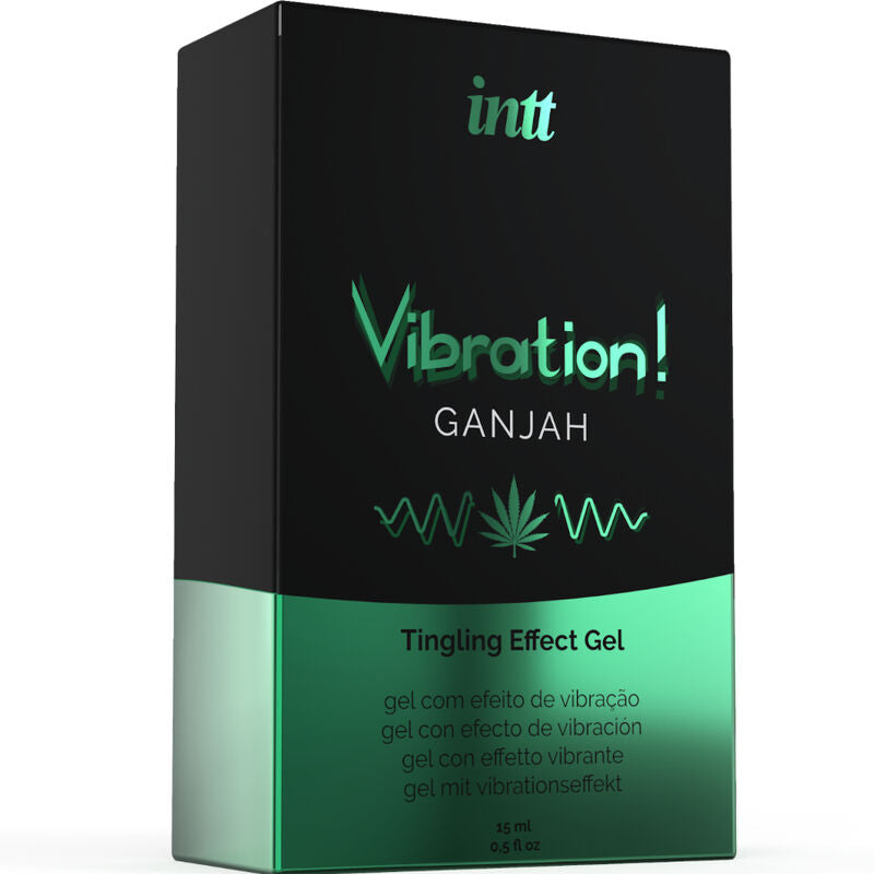 INTT – Kraftvolles intimstimulierendes flüssiges Vibrationsgel Cannabis 15 ml