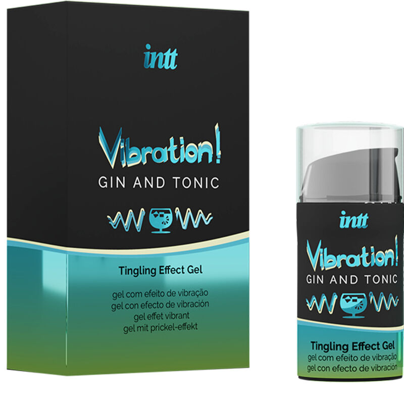 INTT – Kraftvolles intimstimulierendes flüssiges Vibratorgel Gin Tonic 15 ml