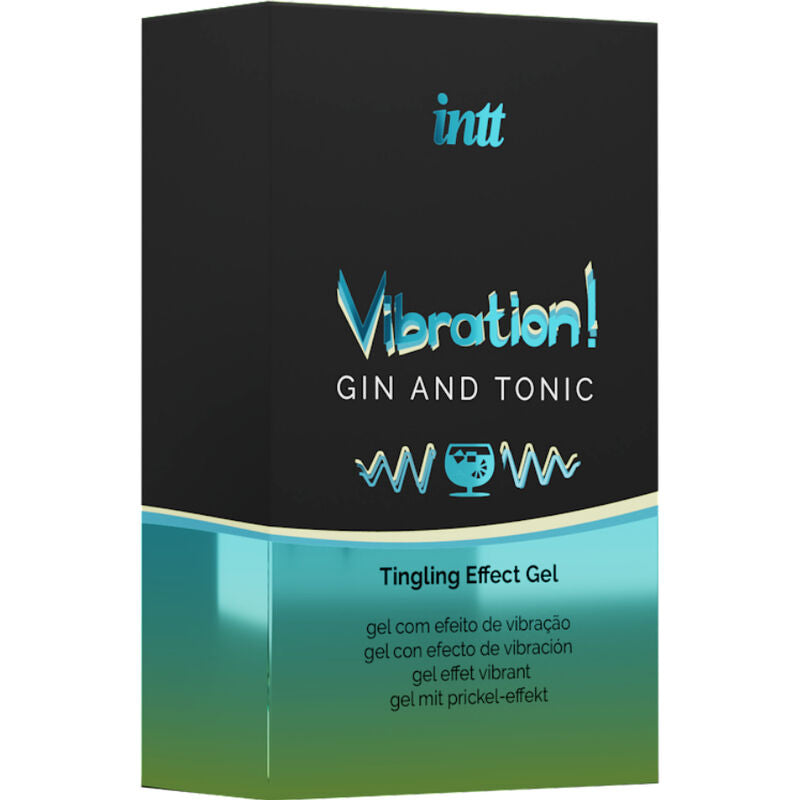 INTT – Kraftvolles intimstimulierendes flüssiges Vibratorgel Gin Tonic 15 ml