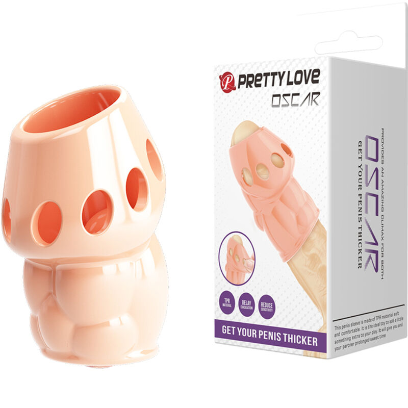 PRETTY LOVE - Oscar Penis-Verdickungshülle Natur