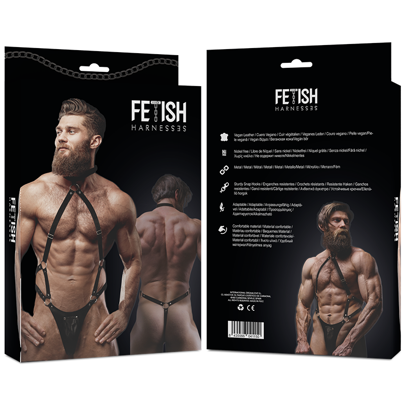 FETISH SUBMISSIVE ATTITUDE Jockstrap-Gurt für Herren aus Kunstleder