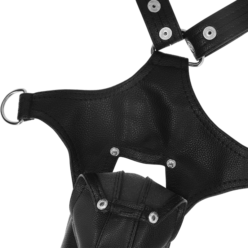FETISH SUBMISSIVE ATTITUDE V-förmiges Geschirr aus Kunstleder für Herren