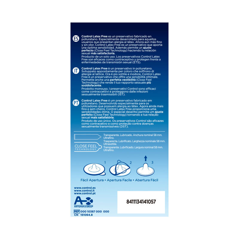 CONTROL - Free latexfreie Kondome, 5 Stück