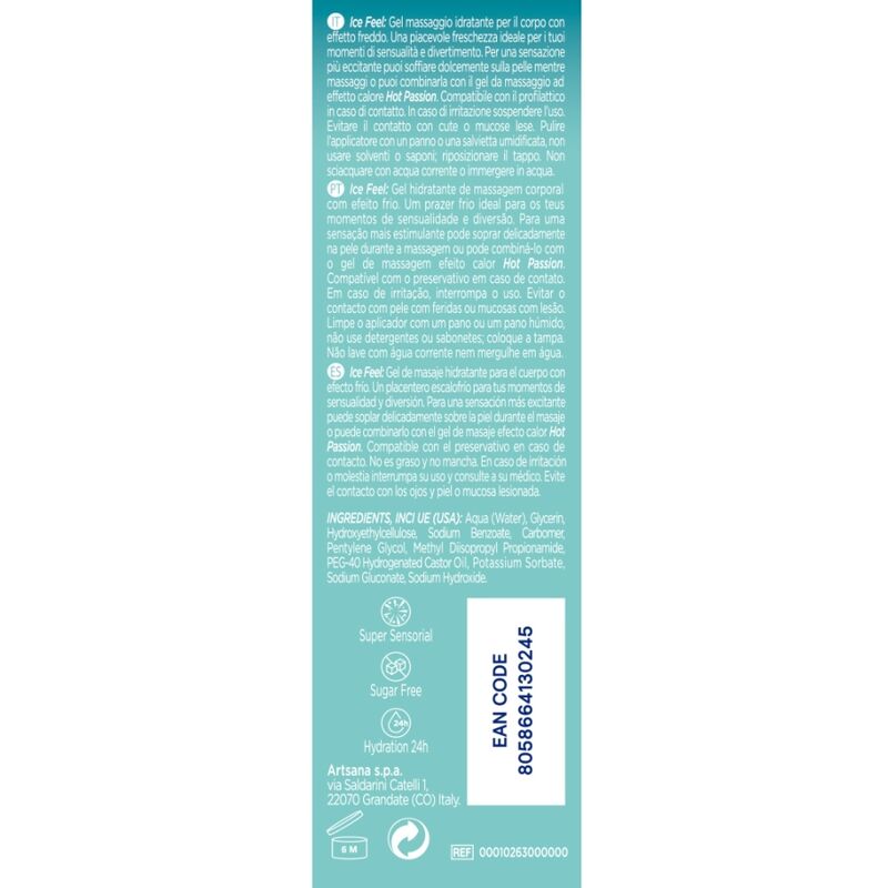 CONTROL - Ice Feel 3-in-1-Gel mit Kühleffekt, 200 ml