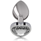 INTENSE - WHITE HEART ALUMINIUM METALL ANAL PLUG GRÖSSE S