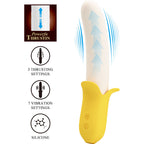PRETTY LOVE - BANANA GEEK SUPER POWER 7 VIBRATIONEN UP&DOWN SILIKON SCHWARZ