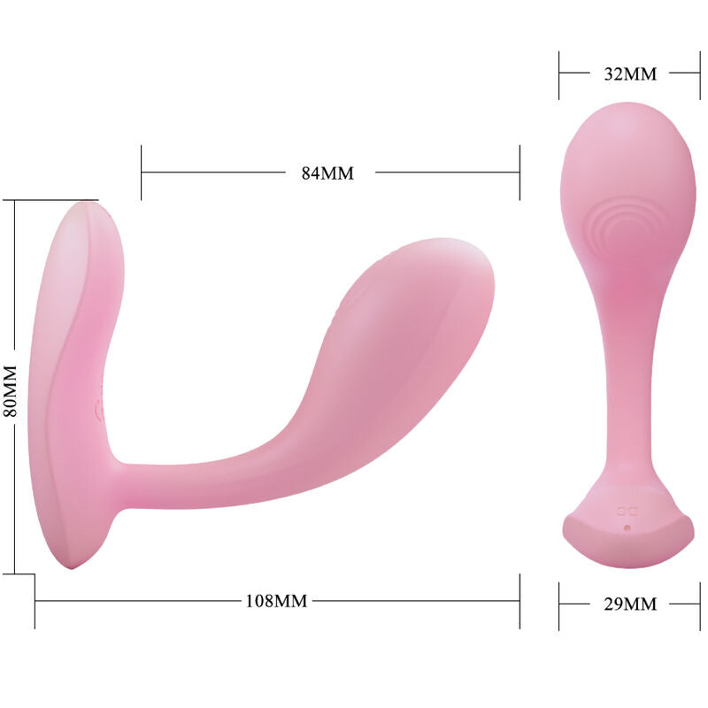 PRETTY LOVE - Baird G-Spot, 12 Vibrationen, wiederaufladbar, Rosa, App