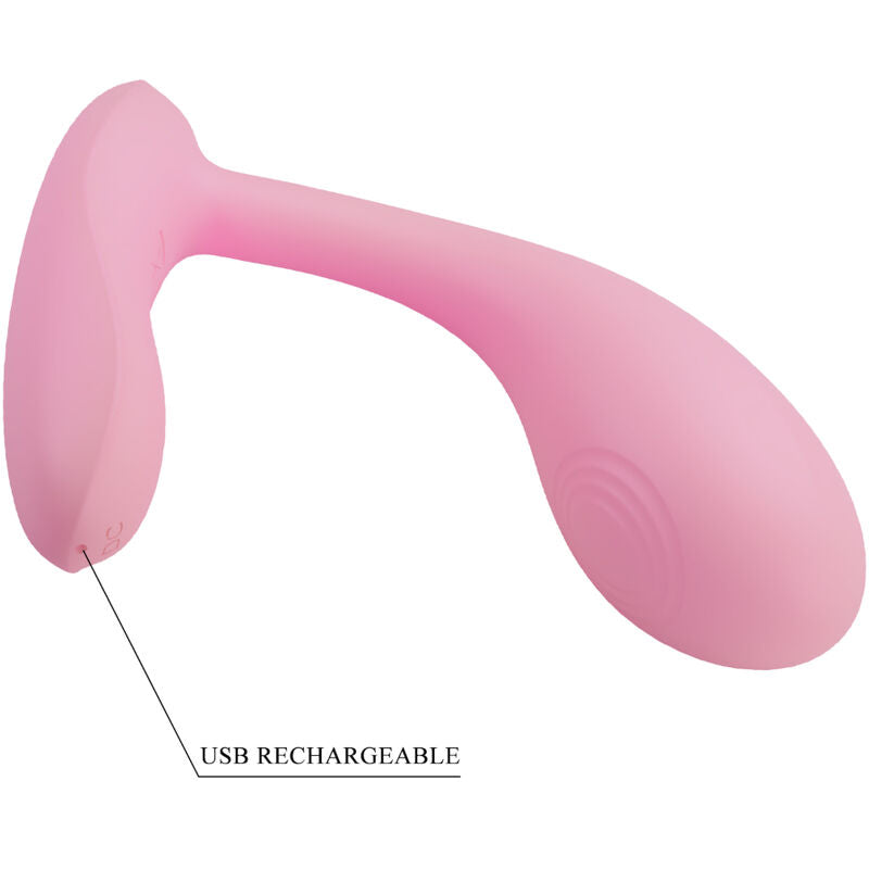 PRETTY LOVE - Baird G-Spot, 12 Vibrationen, wiederaufladbar, Rosa, App