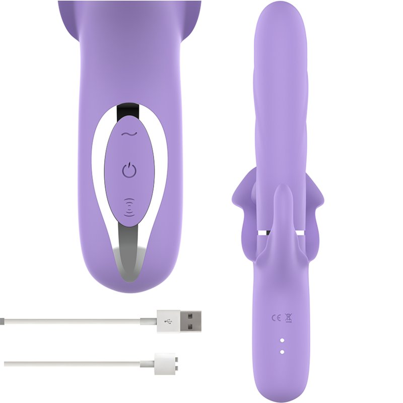 INTENSE - Billie Multifunktionsvibrator mit Saug- und Pulsfunktion Lila
