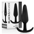 BLACK&SILVER - Kael Silikon-Analplug mit ergonomischem Griff