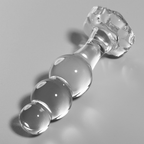 Nebula - Modell 1 Analplug Borosilikatglas Transparent 10.5 cm -o- 3 cm
