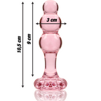 Nebula - Modell 1 Analplug Borosilikatglas Transparent 10.5 cm -o- 3 cm