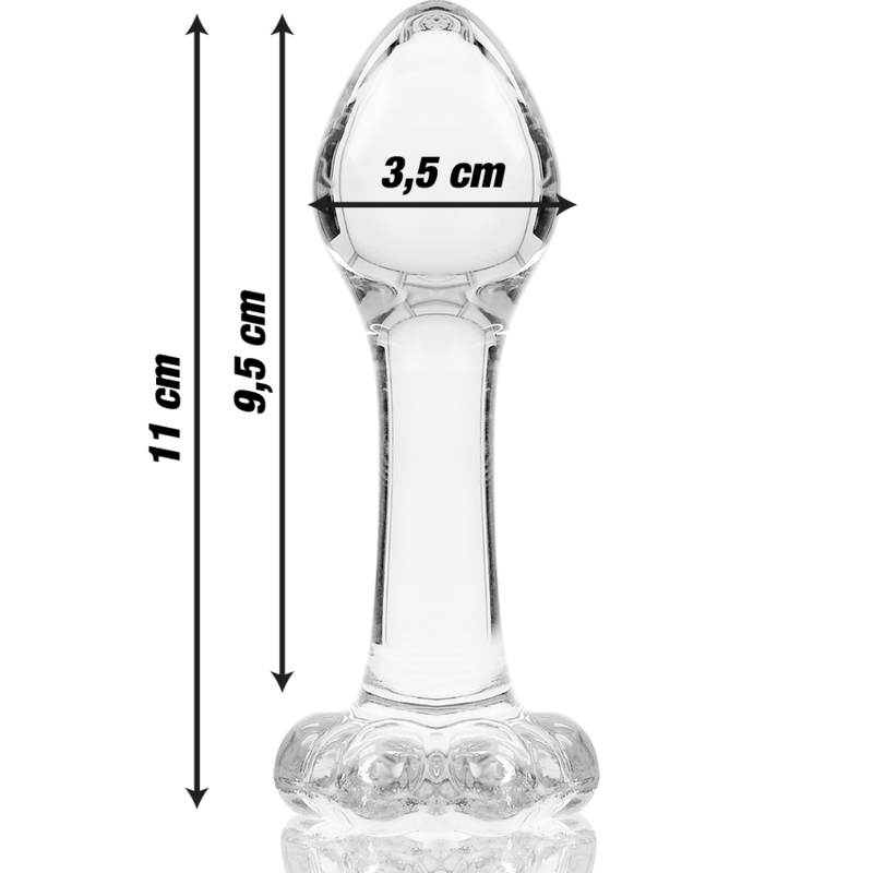 Nebula - Modell 2 Analplug Borosilikatglas Klar 11 cm -o- 3.5 cm