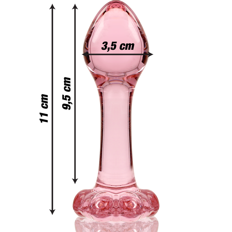 Nebula - Modell 2 Analplug Borosilikatglas Klar 11 cm -o- 3.5 cm