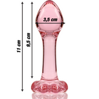 Nebula - Modell 2 Analplug Borosilikatglas Klar 11 cm -o- 3.5 cm