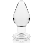 Nebula - Modell 3 Analplug Borosilikatglas Transparent 11 cm -o- 5 cm