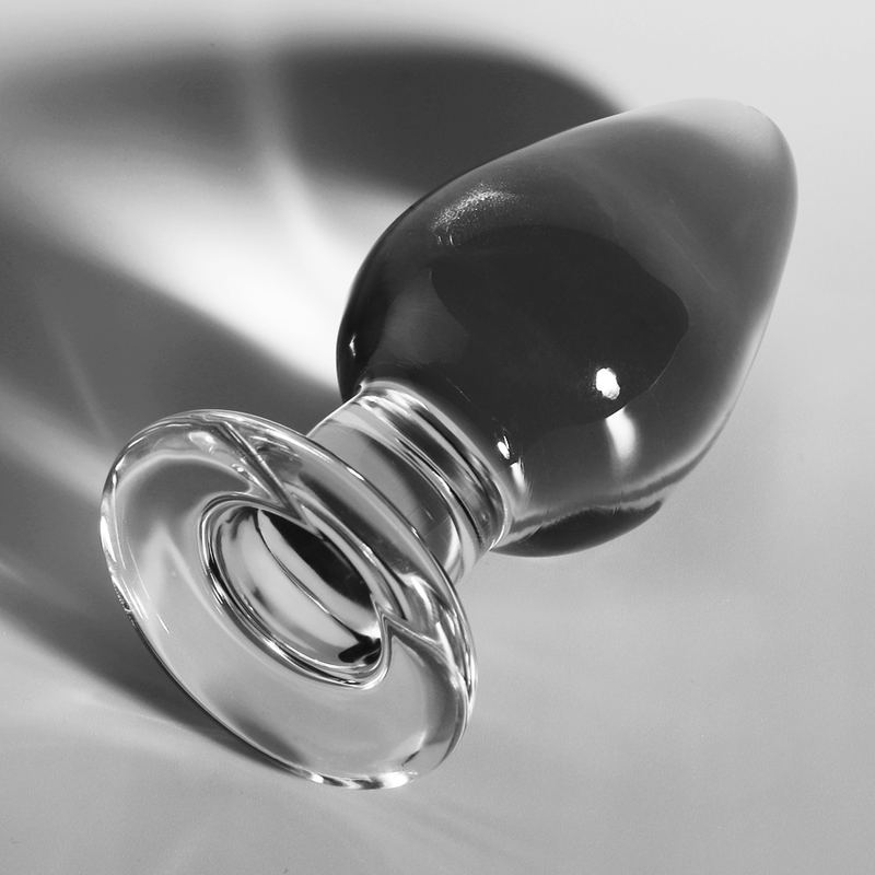 Nebula - Modell 3 Analplug Borosilikatglas Transparent 11 cm -o- 5 cm