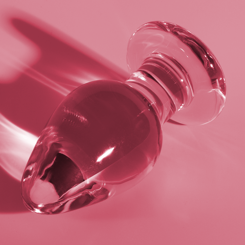 Nebula - Modell 3 Analplug Borosilikatglas Transparent 11 cm -o- 5 cm