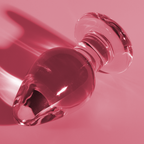 Nebula - Modell 3 Analplug Borosilikatglas Transparent 11 cm -o- 5 cm