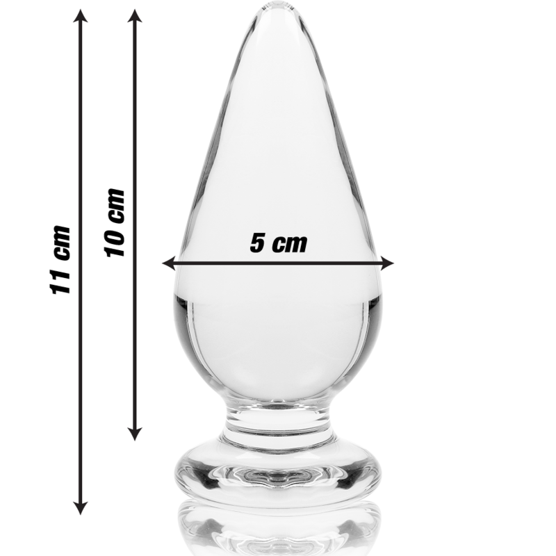Nebula - Modell 4 Analplug Borosilikatglas Klar 11 cm -o- 5 cm