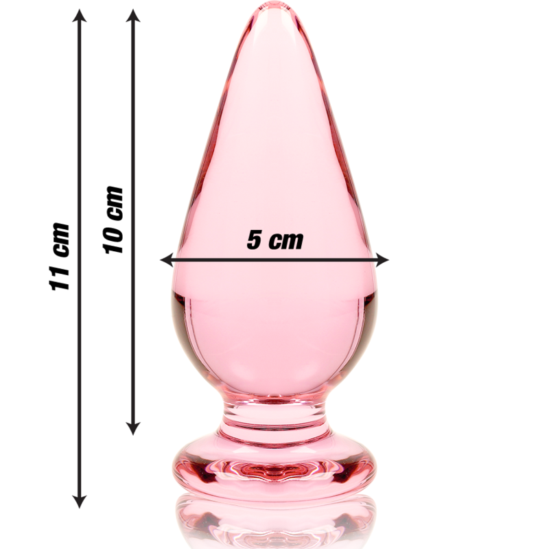 Nebula - Modell 4 Analplug Borosilikatglas Klar 11 cm -o- 5 cm