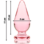 Nebula - Modell 4 Analplug Borosilikatglas Klar 11 cm -o- 5 cm