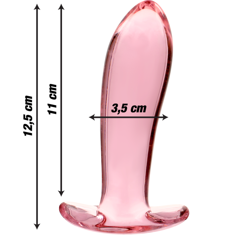 Nebula - Modell 5 Analplug Borosilikatglas Klar 12.5 cm -o- 3.5 cm