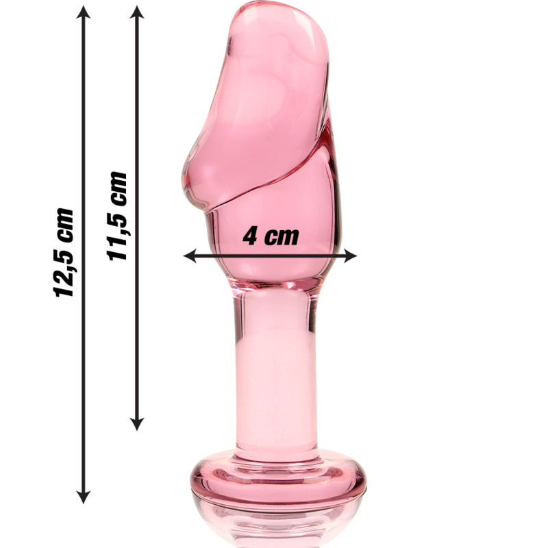 Nebula - Modell 6 Analplug Borosilikatglas Klar 12.5 cm -o- 4 cm