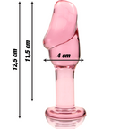 Nebula - Modell 6 Analplug Borosilikatglas Klar 12.5 cm -o- 4 cm