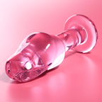 Nebula - Modell 6 Analplug Borosilikatglas Klar 12.5 cm -o- 4 cm