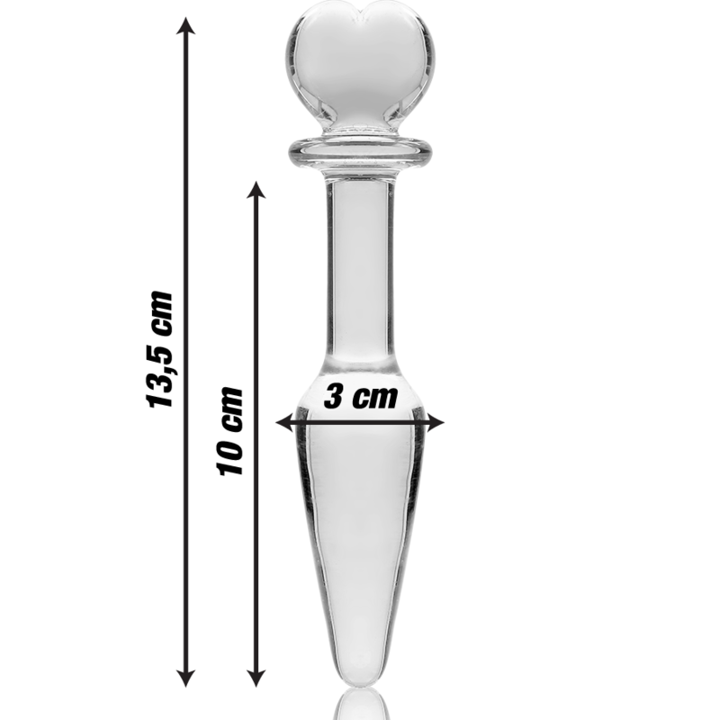 Nebula - Model 7 Analplug Borosilikatglas Klar 13.5 cm -o- 3 cm