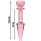 Nebula - Model 7 Analplug Borosilikatglas Klar 13.5 cm -o- 3 cm