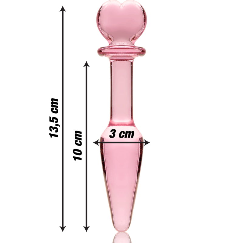 Nebula - Model 7 Analplug Borosilikatglas Klar 13.5 cm -o- 3 cm
