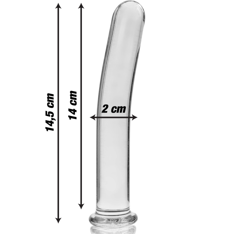 NEBULA SERIES - Modell 8 Dildo aus Borosilikatglas, 14,5 cm Ø 2 cm