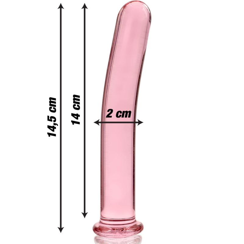 NEBULA SERIES - Modell 8 Dildo aus Borosilikatglas, 14,5 cm Ø 2 cm