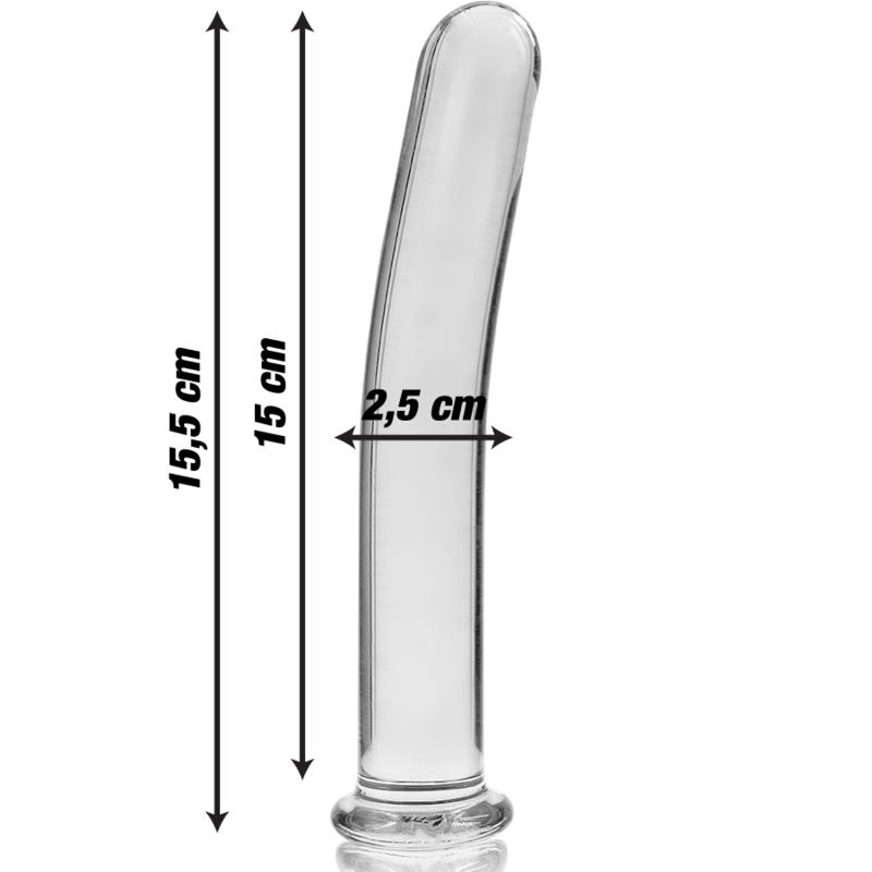 NEBULA SERIES - Modell 9 Dildo aus Borosilikatglas, 15,5 cm Ø 2,5 cm