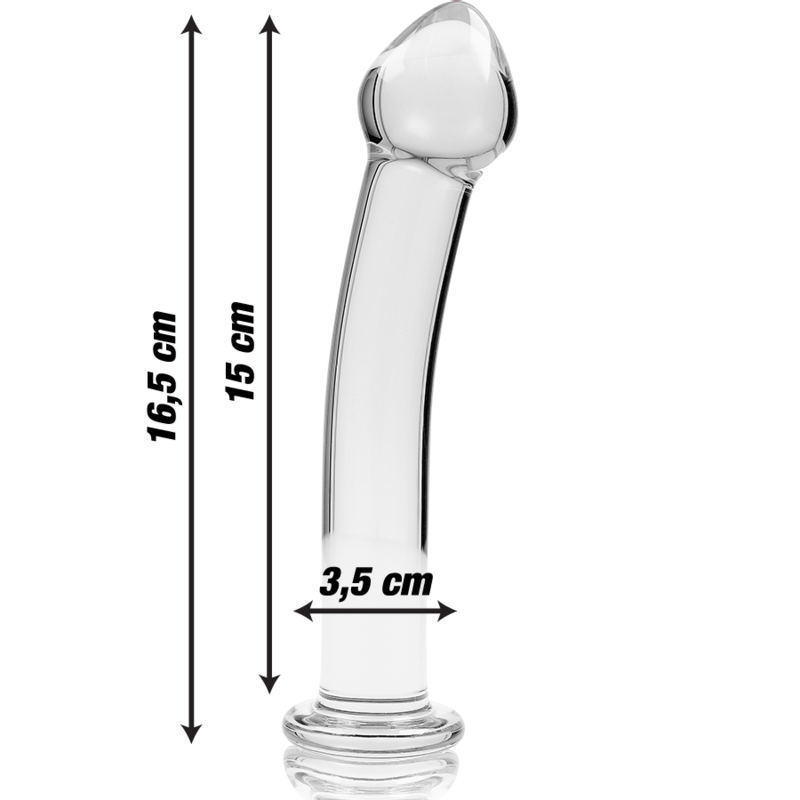 NEBULA SERIES - Modell 10 Dildo aus Borosilikatglas, 16,5 cm Ø 3,5 cm