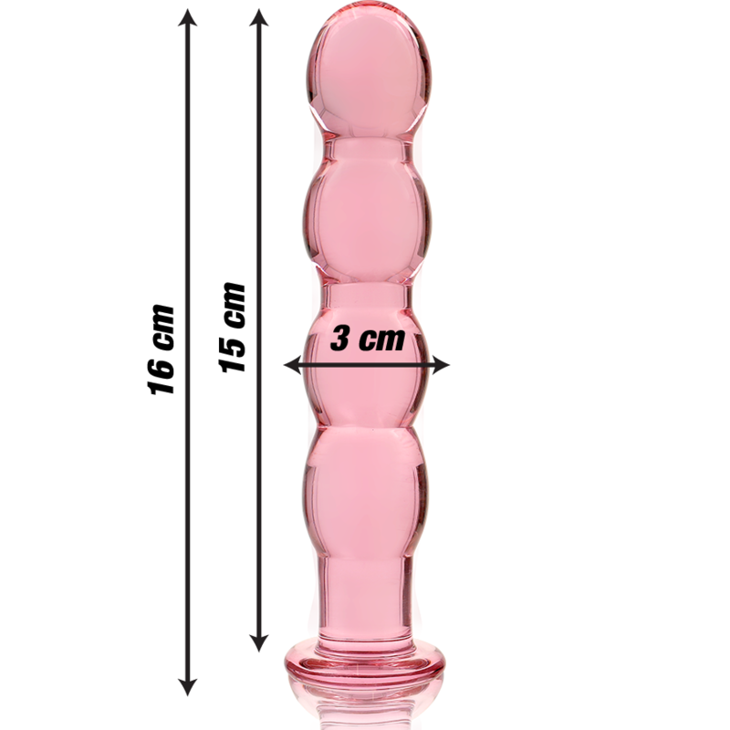 NEBULA SERIES - Modell 11 Dildo aus Borosilikatglas, 16 cm Ø 3 cm